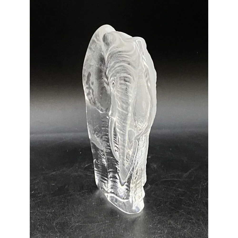 Mats Jonasson Elephant 6” Glass Figure - Picture 4 of 7